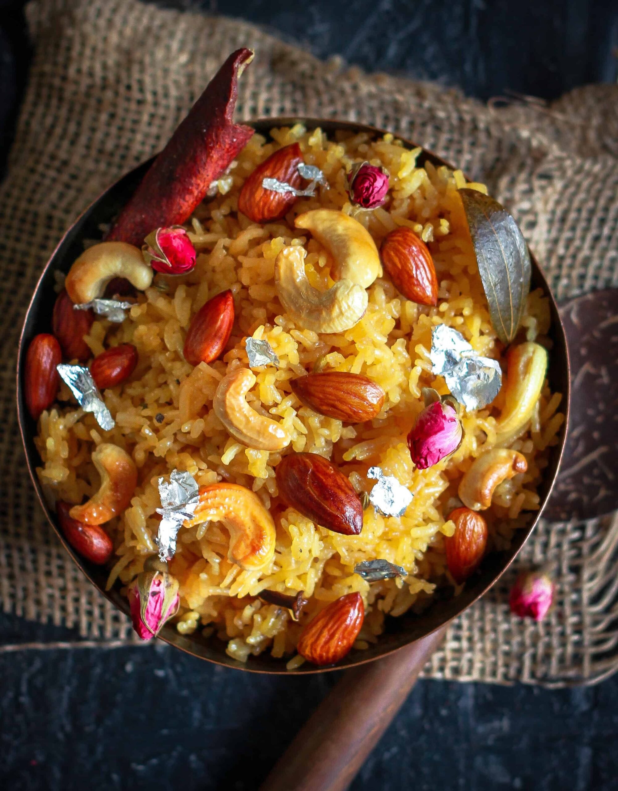 Jaggery Rice Gur Wale Chawal Indian Festive Dessert