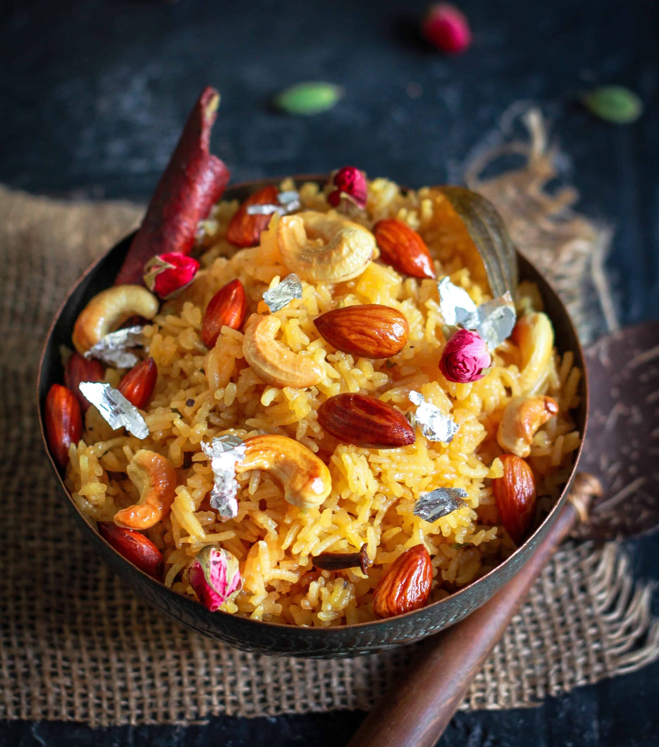 Jaggery Rice Gur Wale Chawal Indian Festive Dessert