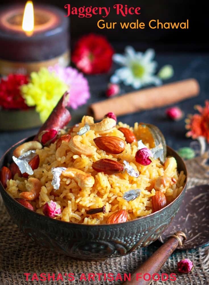 Jaggery Rice Gur Wale Chawal Indian Festive Dessert