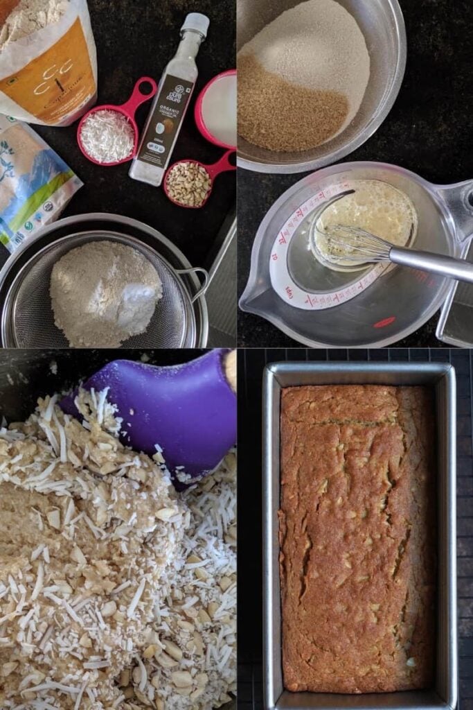 Vegan Coconut Tea Cake dairyfree wholegrain  healthy recipe