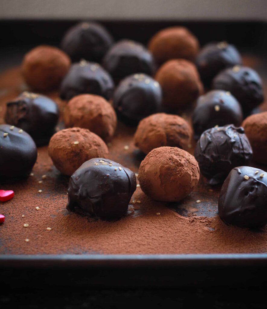 Baileys Chocolate Truffles easy fun recipe for Valentines Day