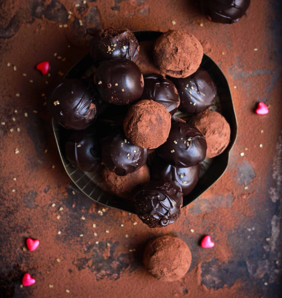 Baileys Chocolate Truffles easy fun recipe for Valentines Day