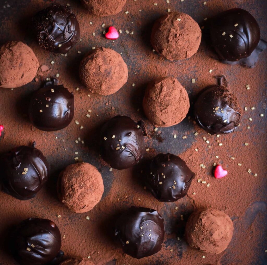 Baileys Chocolate Truffles easy fun recipe for Valentines Day