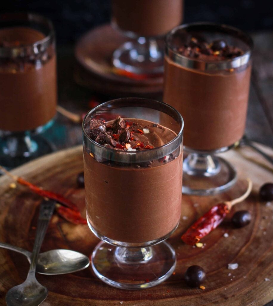 Chilli Chocolate Pudding vegan glutenfree refined sugarfree easy dessert