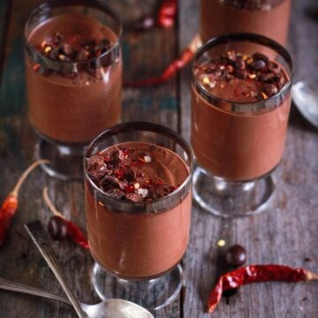 Chilli Chocolate Pudding vegan glutenfree refined sugarfree easy dessert