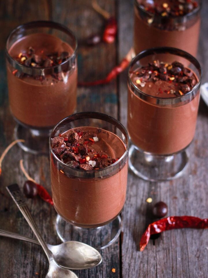 Chilli Chocolate Pudding vegan glutenfree refined sugarfree easy dessert