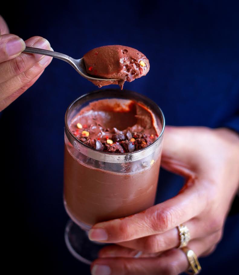 Chilli Chocolate Pudding vegan glutenfree refined sugarfree easy dessert