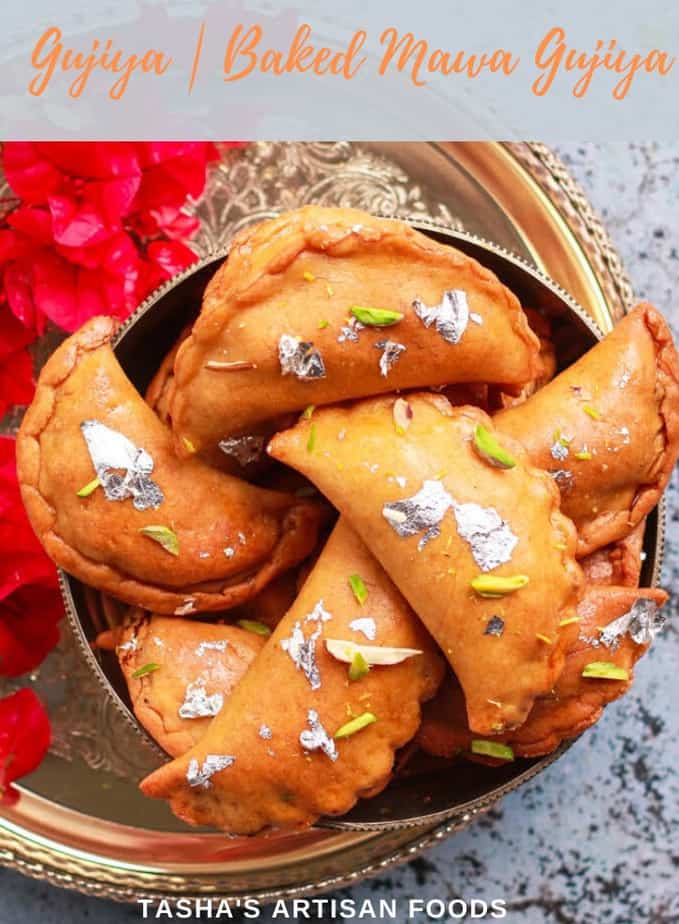 Gujiya | Baked Mawa Gujiya