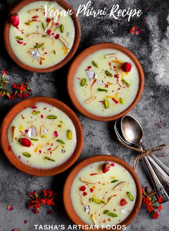 Phirni | Vegan Phirni Recipe | Indian Dessert