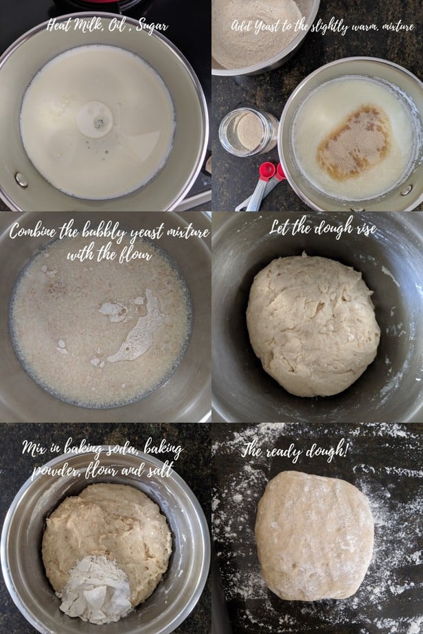 Bread dough steps