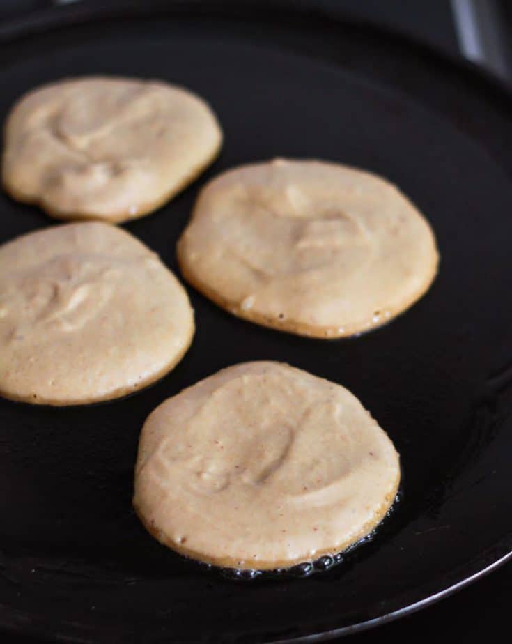Process of making Banana Cinnamon Pancakes | Easy Vegan Recipe using Sourdough Discard