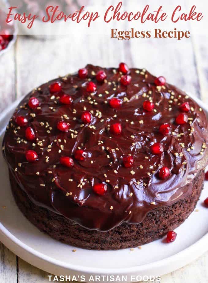 Easy Stovetop Chocolate Cake | Eggless recipe