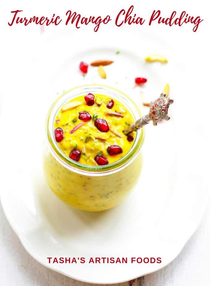 Turmeric Mango Chia Pudding | Easy Breakfast Snack Recipe| Vegan Recipe