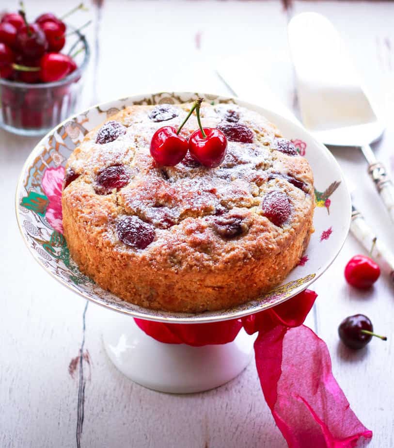 Fresh Cherry Cake Recipe How To Make Fresh Cherry Cake