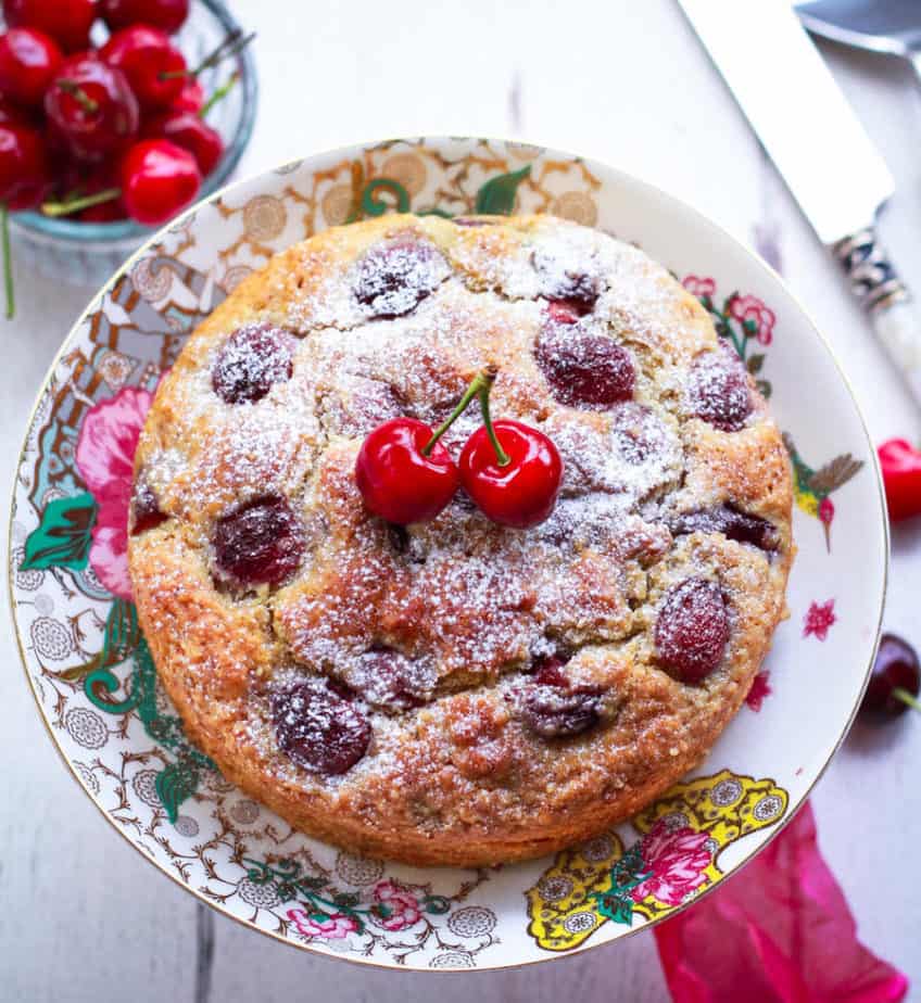 Fresh Cherry Cake | Easy summer baking