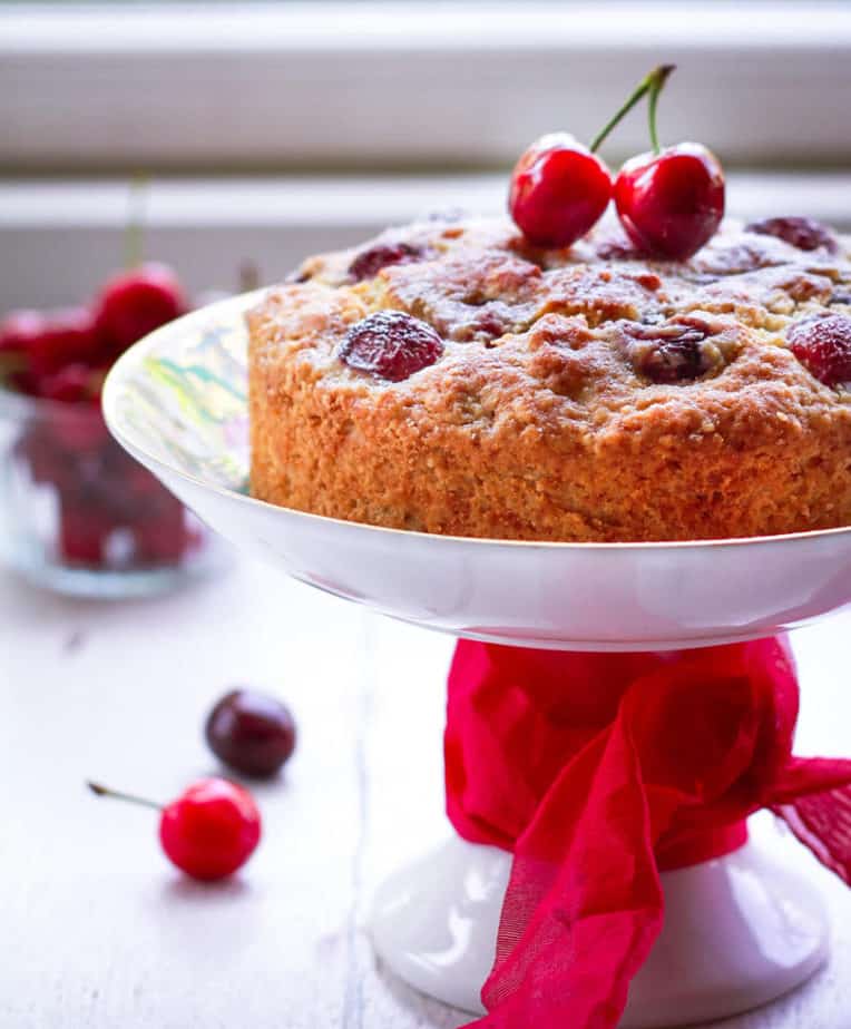 Fresh Cherry Cake | Easy summer baking