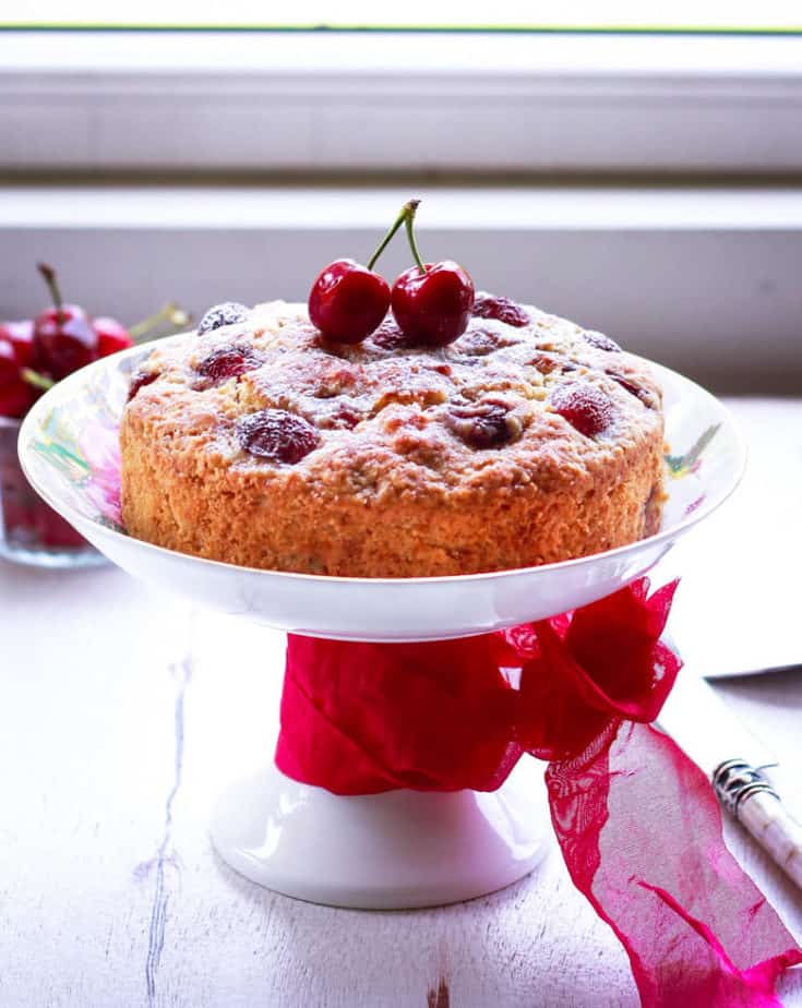 Fresh Cherry Cake | Easy summer baking