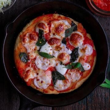No-Yeast Stovetop Pizza| Easy pizza recipe