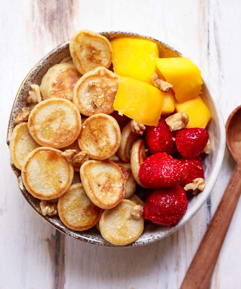 Pancake Cereal | Easy fun vegan pancake recipe| How to make pancake cereal