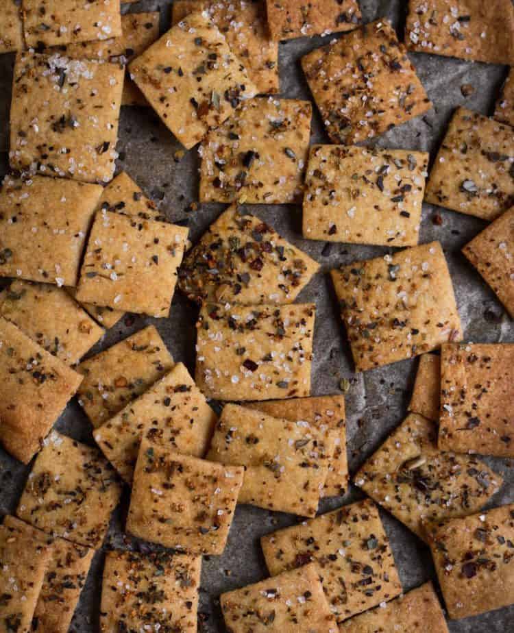 Sourdough Crackers | Easy Vegan Sourdough Cracker Recipe