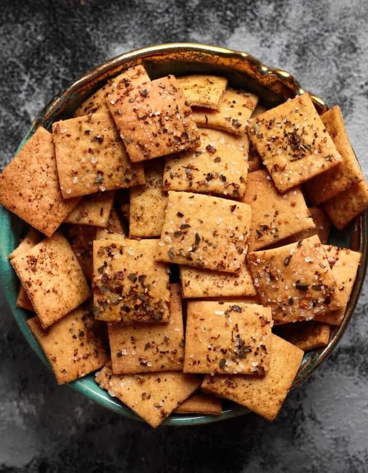 Sourdough Crackers | Easy Vegan Sourdough Cracker Recipe