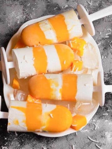 Coconut Mango Popsicles