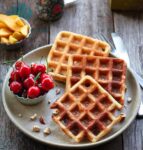 Easy Sourdough Waffles | Vegan waffles recipe