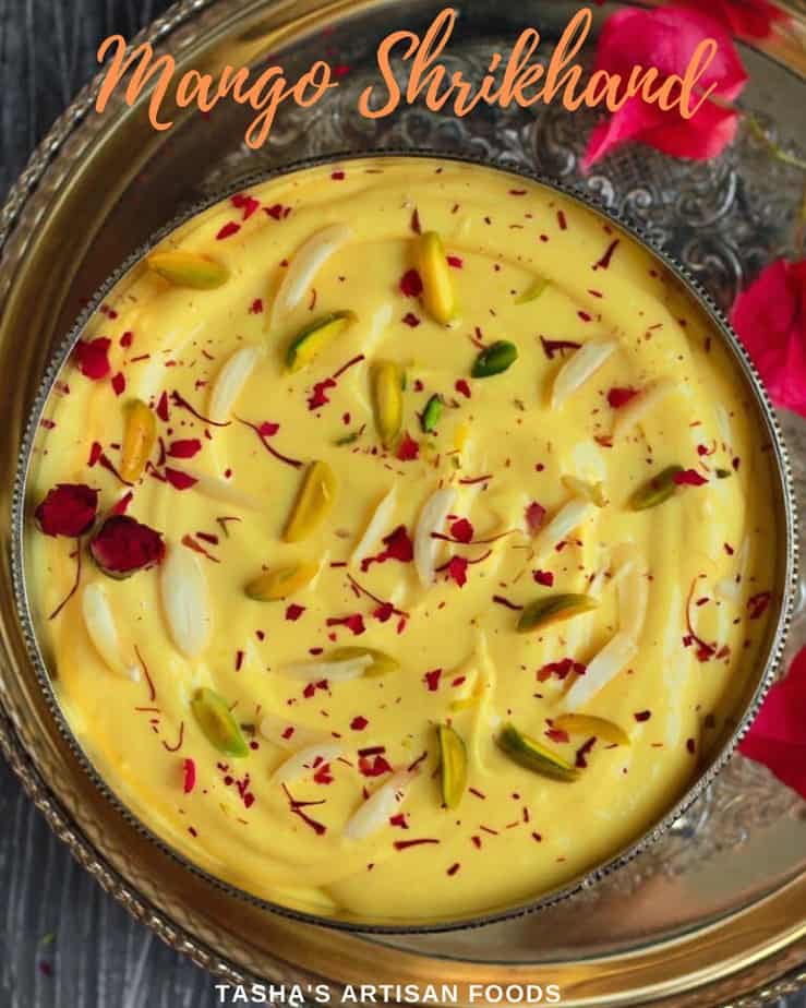 Mango Shrikhand | Easy Indian Summer Dessert Recipe