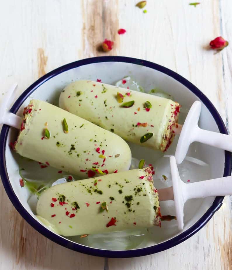 Pistachio Matcha Popsicles | Easy vegan popsicles