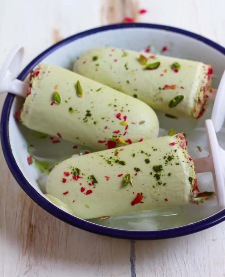 Pistachio Matcha Popsicles | Easy vegan popsicles