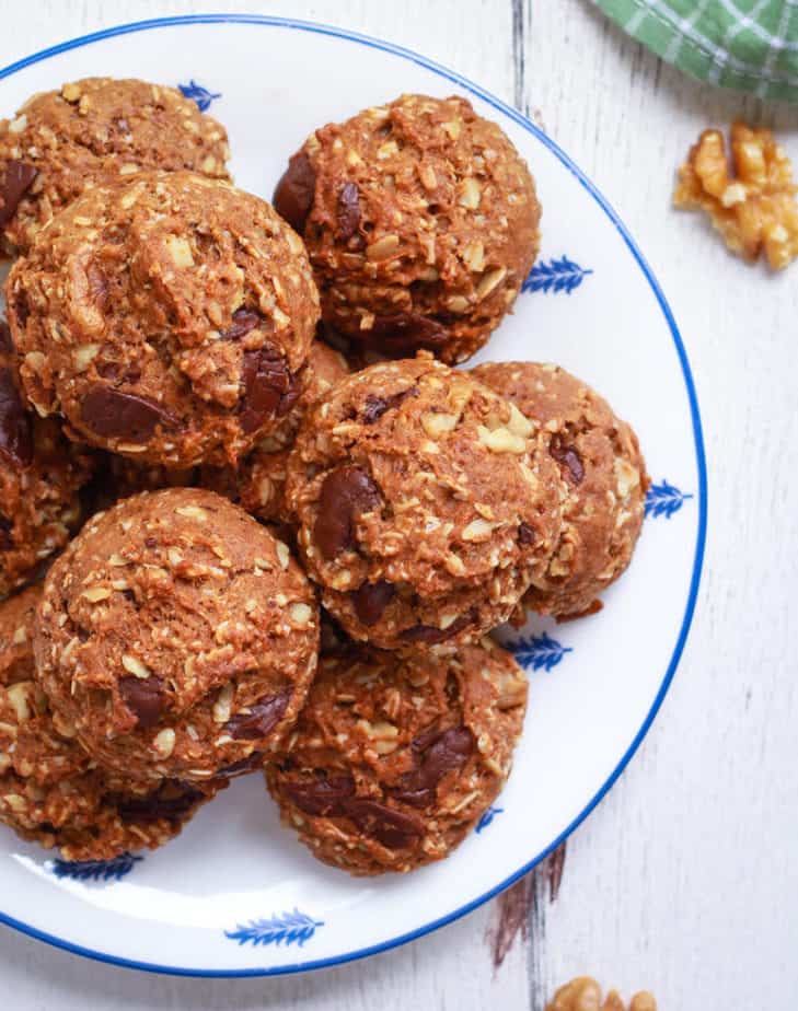 Sourdough Oatmeal Walnut Cookies | Easy vegan recipe