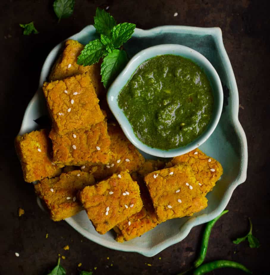 Besan ki Katli with Mint Chutney | Pudina chutney| Mint Coriander chutney