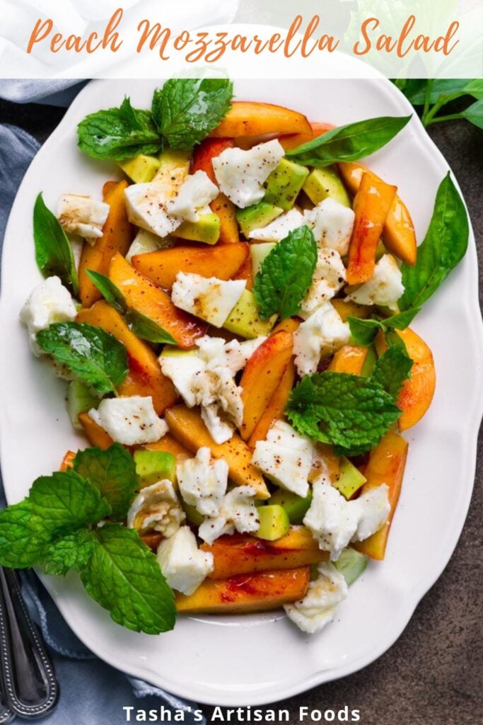 Peach Mozzarella Salad | Easy Summer Salad