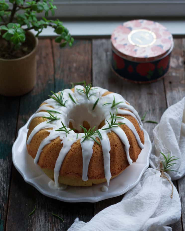 Rosemary Lemon Olive Oil Cake