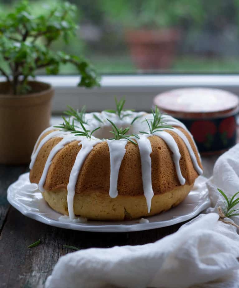 Rosemary Lemon Olive Oil Cake 