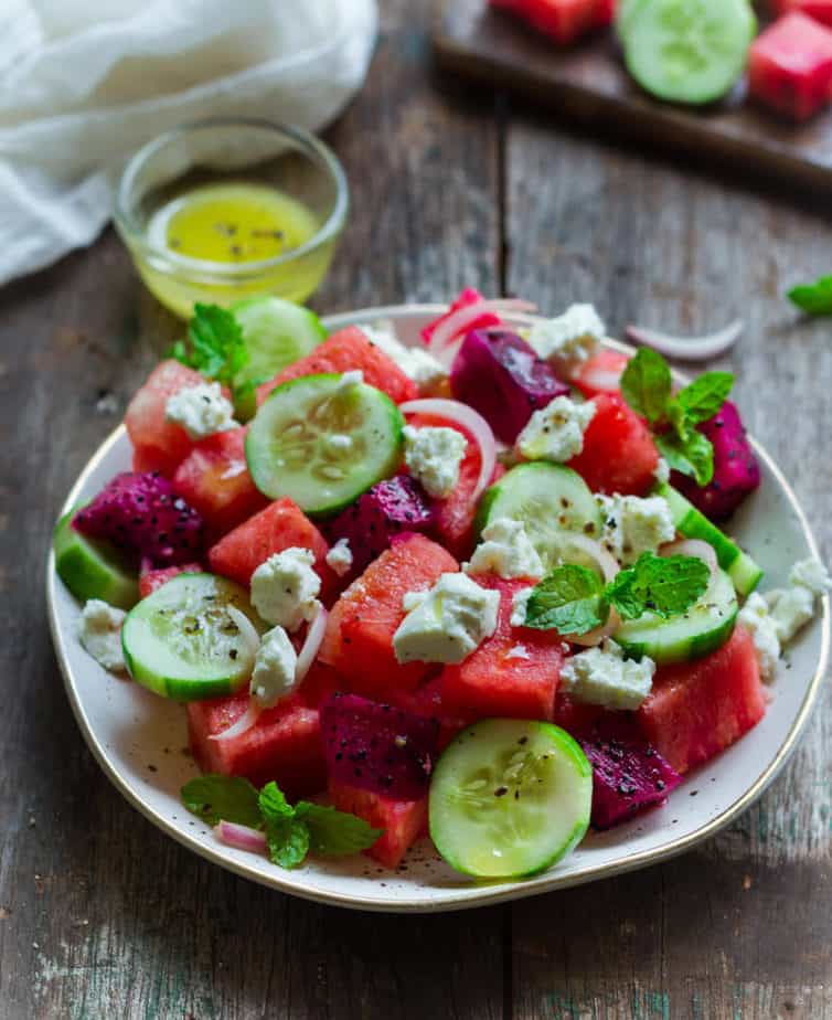 Watermelon Feta Salad | Easy summer salad