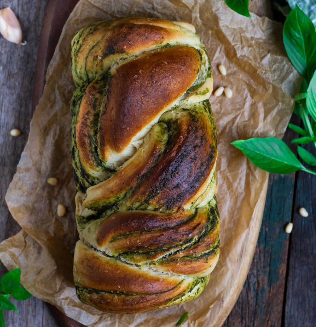 Braided Pesto Bread - Tasha's Artisan Foods