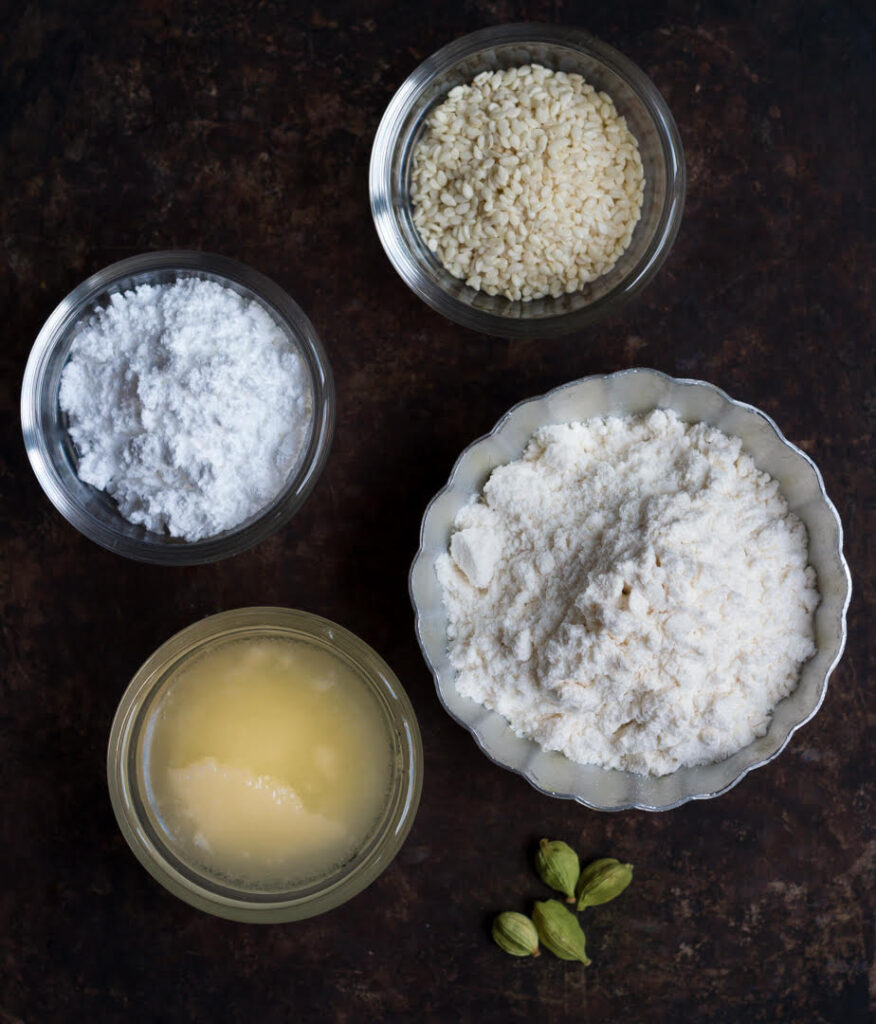 Ingredients for Shankarpali Recipe | Sweet Shankarpali Recipe| Shakkarpara