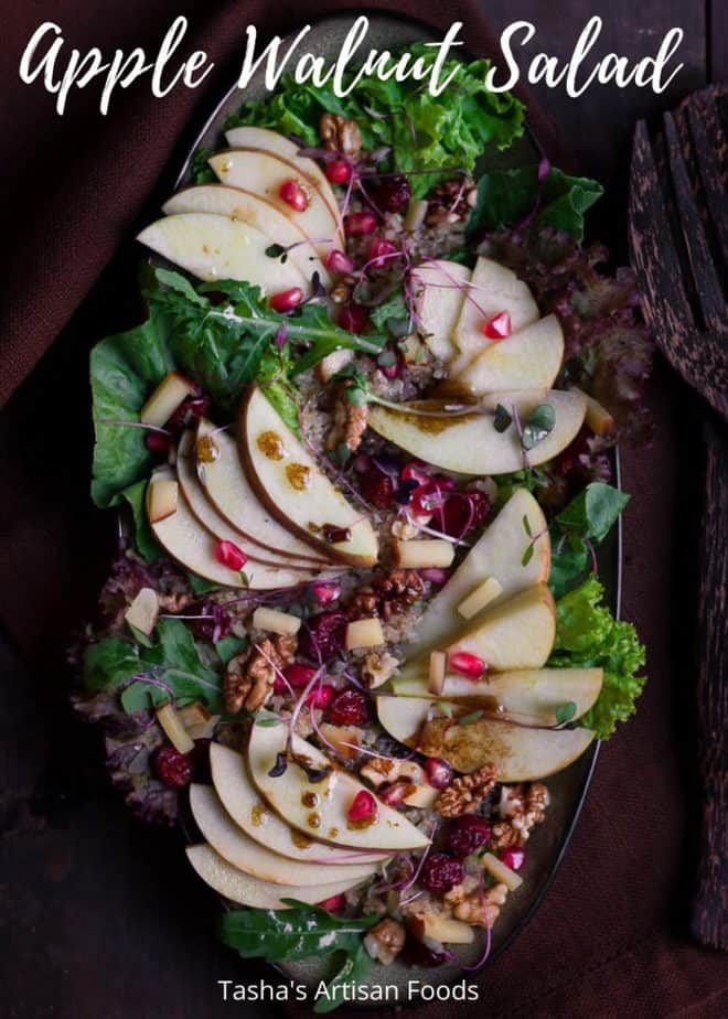 Apple Walnut Salad | Easy healthy apple salad recipe