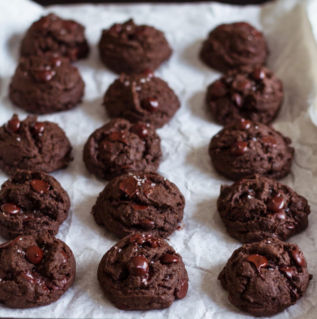 Eggless Double Chocolate Chip Cookies | Easy cookie recipe