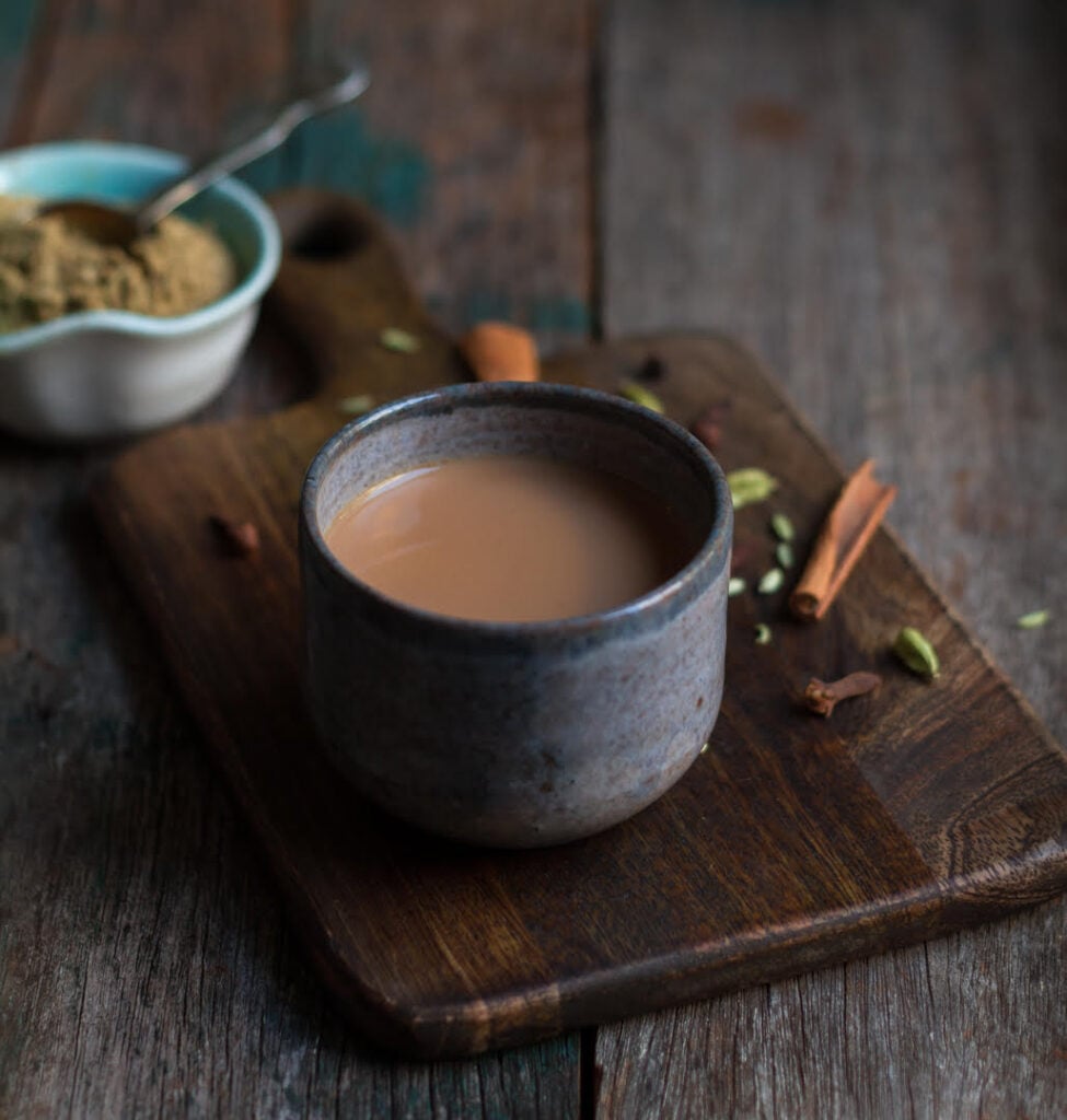 Masala tea made with Homemade Chai Masala | Easy chai spice masala recipe