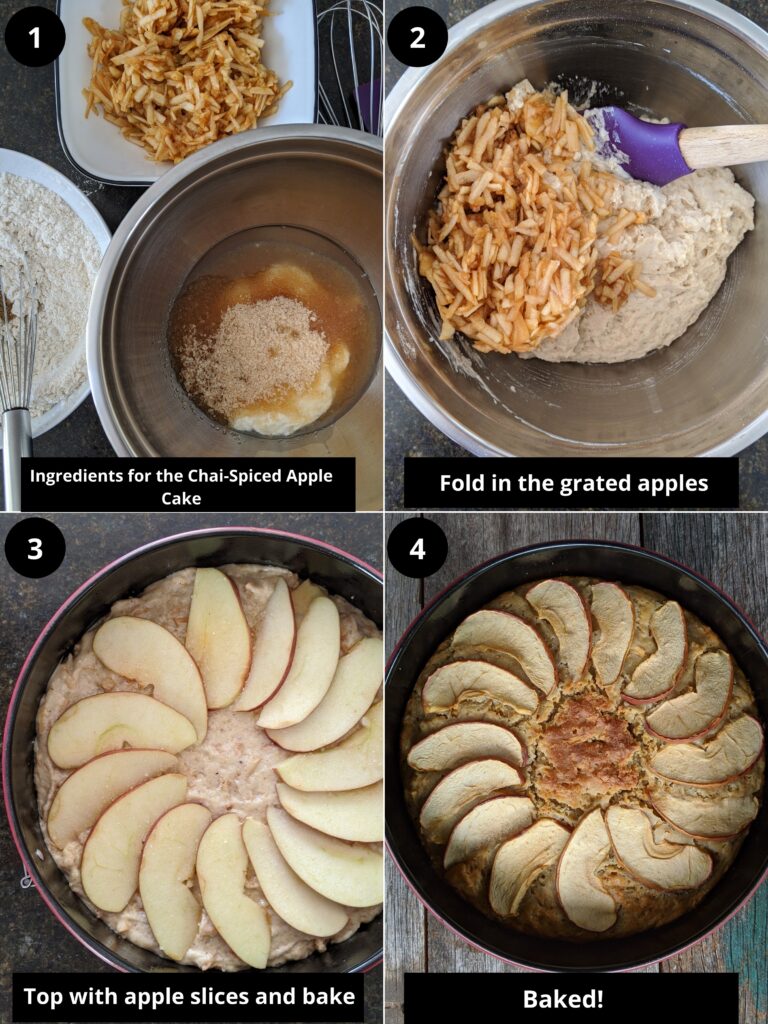 Process for Chai-Spiced Apple Cake | Easy vegan apple cake recipe