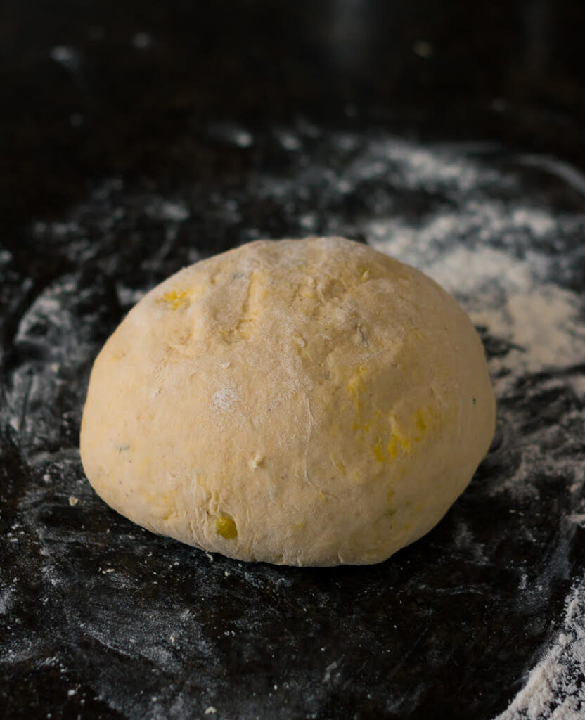 Ready dough for Pumpkin Bread Rolls | Easy Vegan Pumpkin Dinner Rolls