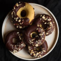Vegan Pumpkin donuts | Easy eggless donuts recipe