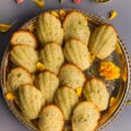 Cardamom Pistachio Madeleines | Easy Eggless Madeleine Recipe