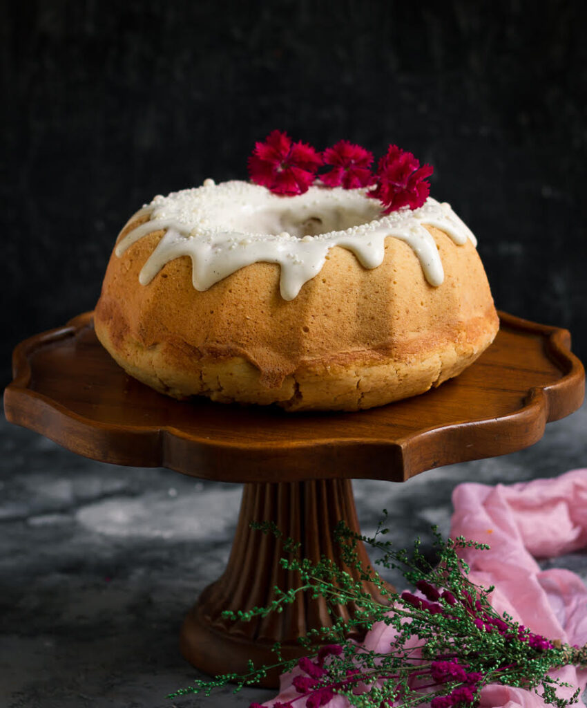 Cream Cheese Pound Cake | Eggless Cream Cheese Pound Cake Recipe