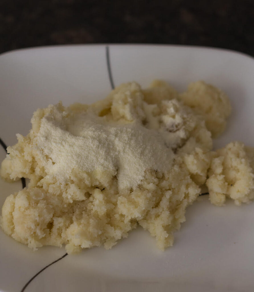 Getting the dough ready for  Easy Homemade Gulab Jamun | How to make gulab jamun