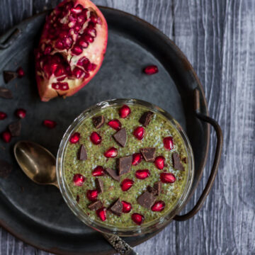 Matcha Chia Pudding | Easy healthy Vegan Chia Pudding Recipe