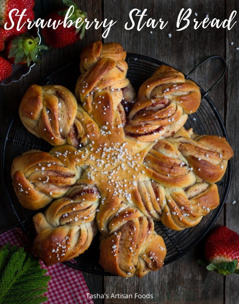 Strawberry Star Bread | Vegan Star Bread Recipe