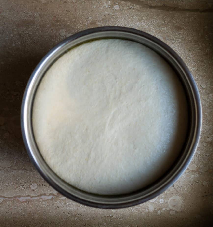 Proofed dough for Easy Sourdough Discard Bread | Easy bread recipe